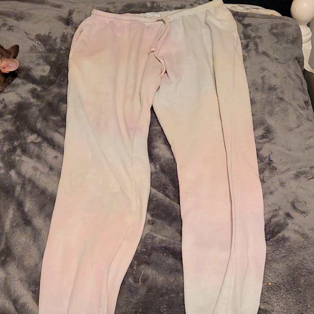 Pastel tie dye sweatpants
